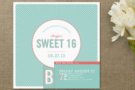 Bright Rays Party Invitations