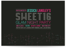 Glam Night in the City Party Invitations