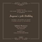 Curlique Party Invitations