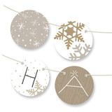 Silver and Gold Bunting Banners