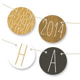 New Year's Table Tents Bunting Banners