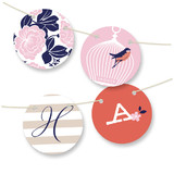 Pretty Thaumatrope Bunting Banners