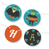 Monster Halloween Bunting Banners