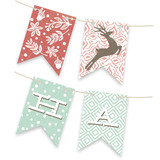 Vintage Reindeer Bunting Banners