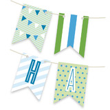 Blue Big Top Circus Bunting Banners