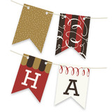 Red Velvet Revelry Bunting Banners