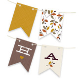 Foliage Thanksgiving Bunting Banners