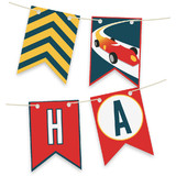 Vintage Race Car Bunting Banners
