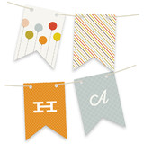 Colorful Balloons Bunting Banners