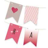 Ombre Love Bunting Banners