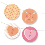 Conversation Heart Valentine Bunting Banners