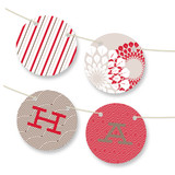 Patterned Floral Kraft Bunting Banners