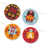 Robot Bleep Bleep Bunting Banners