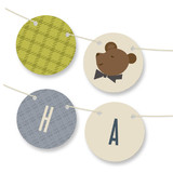 Gentleman Bear Bunting Banners