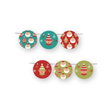 Happy Santa Circle Garlands