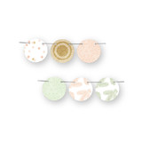 Rose Colored Glass Circle Garlands