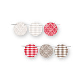 Patterned Floral Kraft Circle Garlands