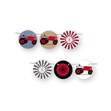 A Tractor Pull Circle Garlands