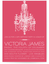 Chandelier Birthday Party Invitations, by Wiley Valentine