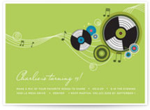 Records Birthday Party Invitations