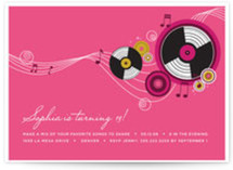 Records Birthday Party Invitations