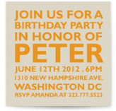 Block Birthday Party Invitations