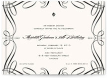 Opera Birthday Party Invitations