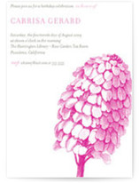 Modern Day Garden Party Birthday Party Invitations
