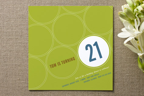 Circle Soiree Birthday Party Invitations