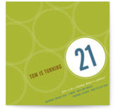 Circle Soiree Birthday Party Invitations, by sweet tree studio