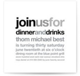 Live In Style Birthday Party Invitations