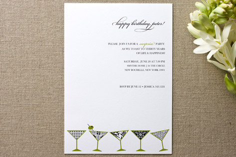 Toast Birthday Party Invitations