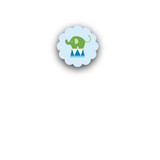 Blue Big Top Circus Closure Stickers