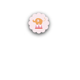 Pink Big Top Circus Closure Stickers