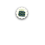 Cakeasaurus Dinosaur Closure Stickers