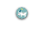 Spotted Puppy Closure Stickers