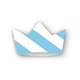 Blue Big Top Circus Party Crowns