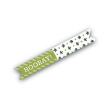 Cakeasaurus Dinosaur Flag Stickers