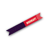 Super Heroes Banner Flag Stickers