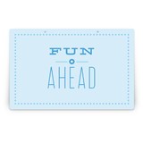 Blue Big Top Circus Party Greeting Signs