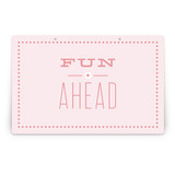 Pink Big Top Circus Party Greeting Signs