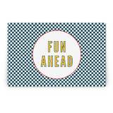 Vintage Race Car Party Greeting Signs