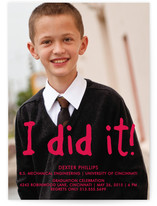 I Did It Graduation Announcements