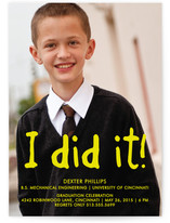 I Did It Graduation Announcements