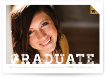 Patterned Graduate Graduation Announcements