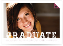 Patterned Graduate Graduation Announcements
