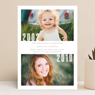 Now and Then Graduation Announcements