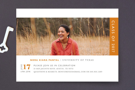 Classic Stripe Graduation Announcements