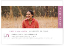 Classic Stripe Graduation Announcements