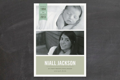 Baby to Graduate Graduation Announcements